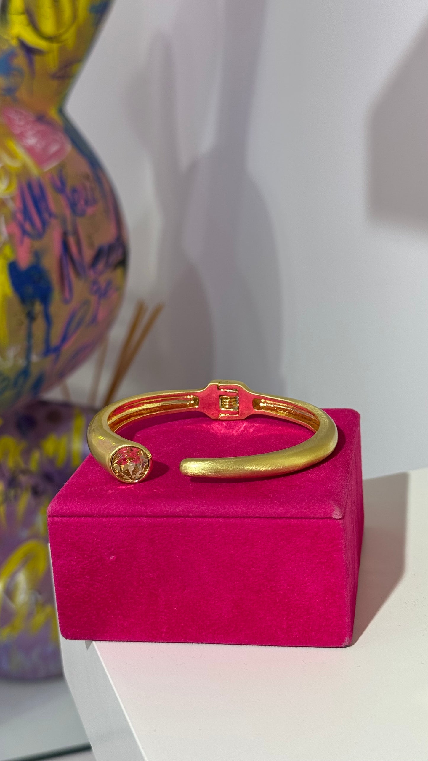 Swarovski Taş Kelepçe Bileklik