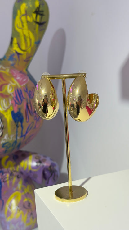 İri Gold Halka Küpe