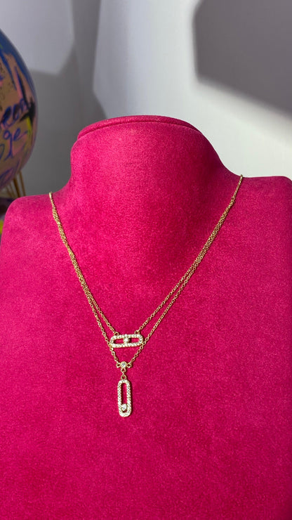 Çiftli Mes Model Kolye