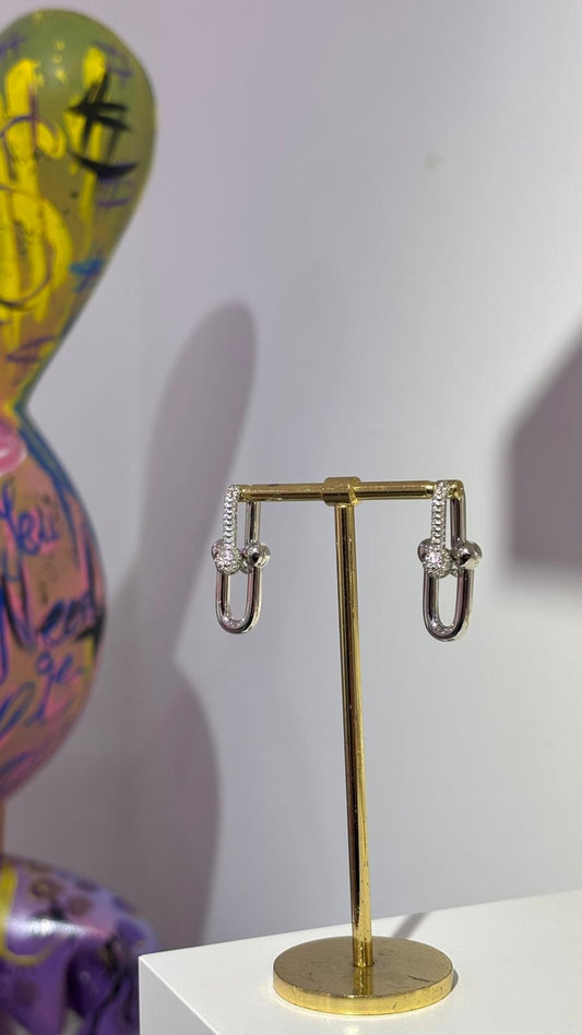 Taşlı Tif Model Küpe