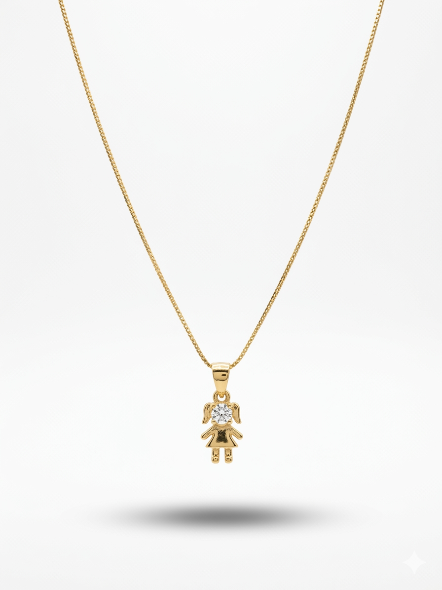 Swarovski Taşlı Kız Kolye