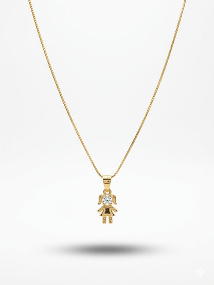 Swarovski Taşlı Kız Kolye