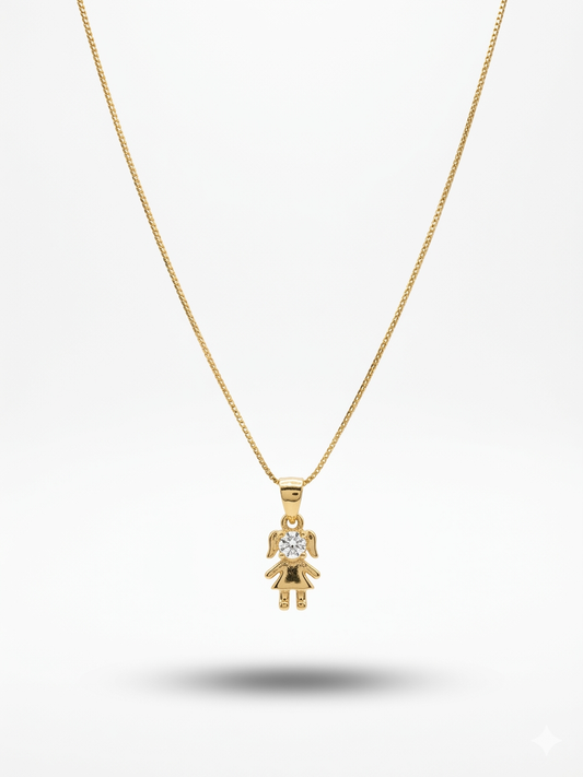 Swarovski Taşlı Kız Kolye