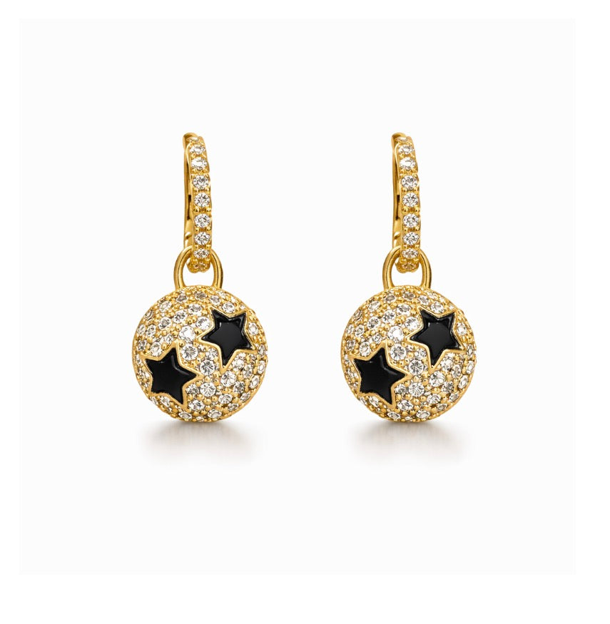 Yıldız Top Küpe