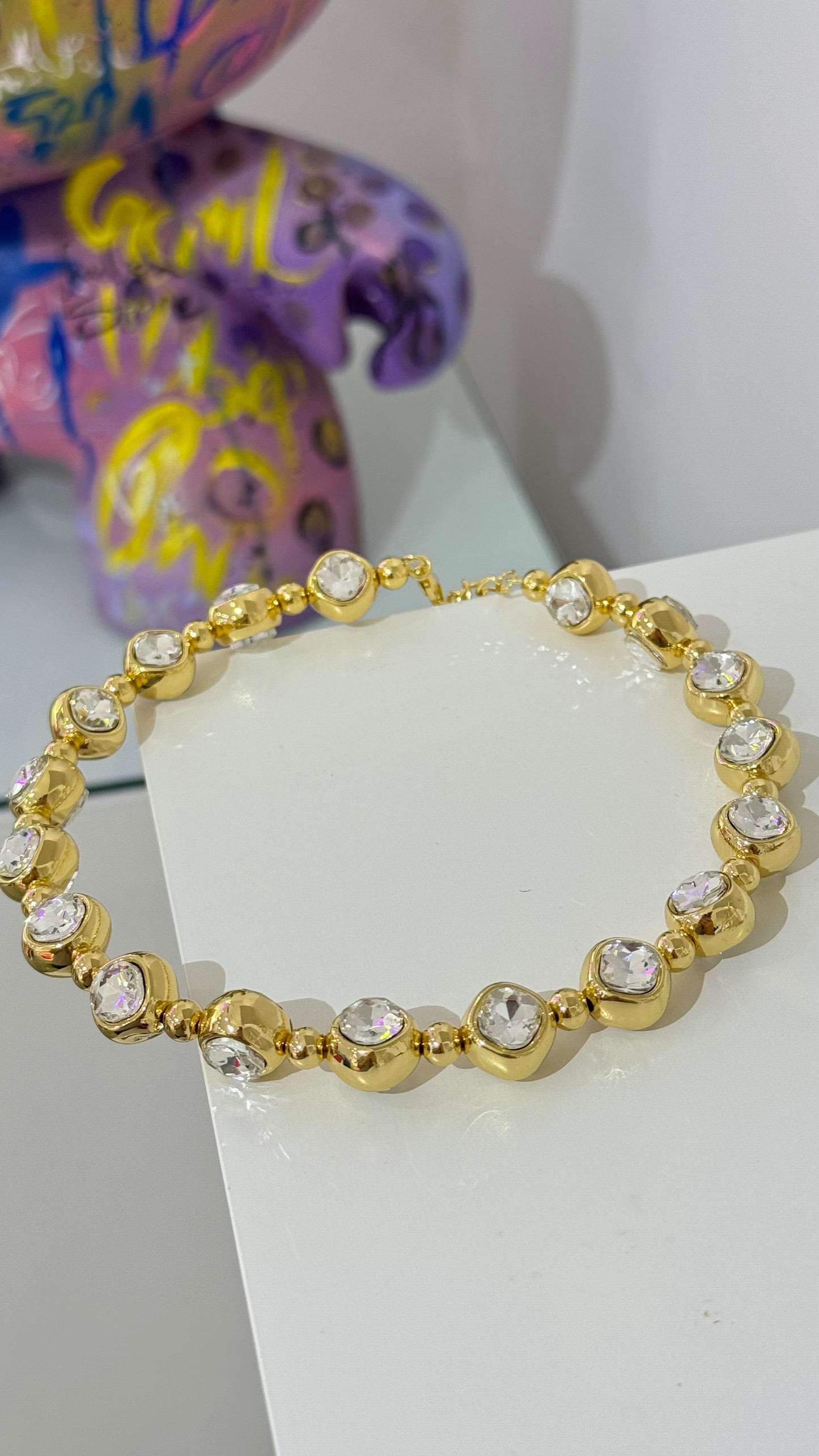 Taşlı Choker Kolye