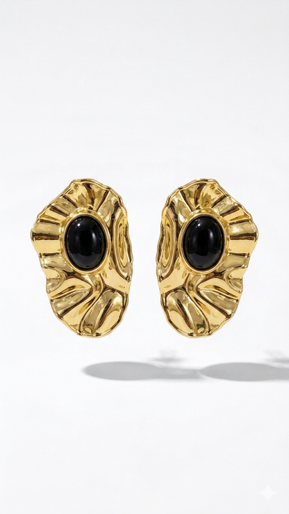 Siyah Vintage Küpe
