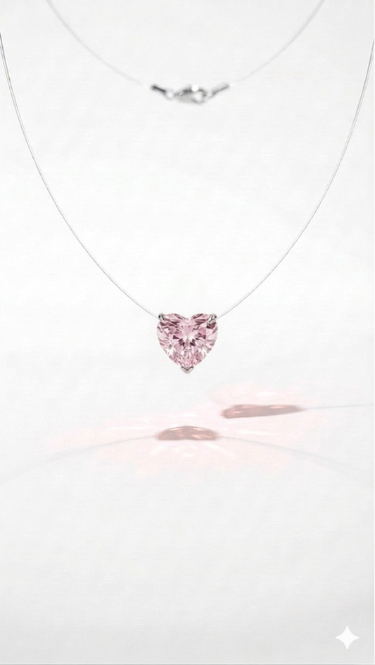 Gümüş Kalp Hayalet Kolye