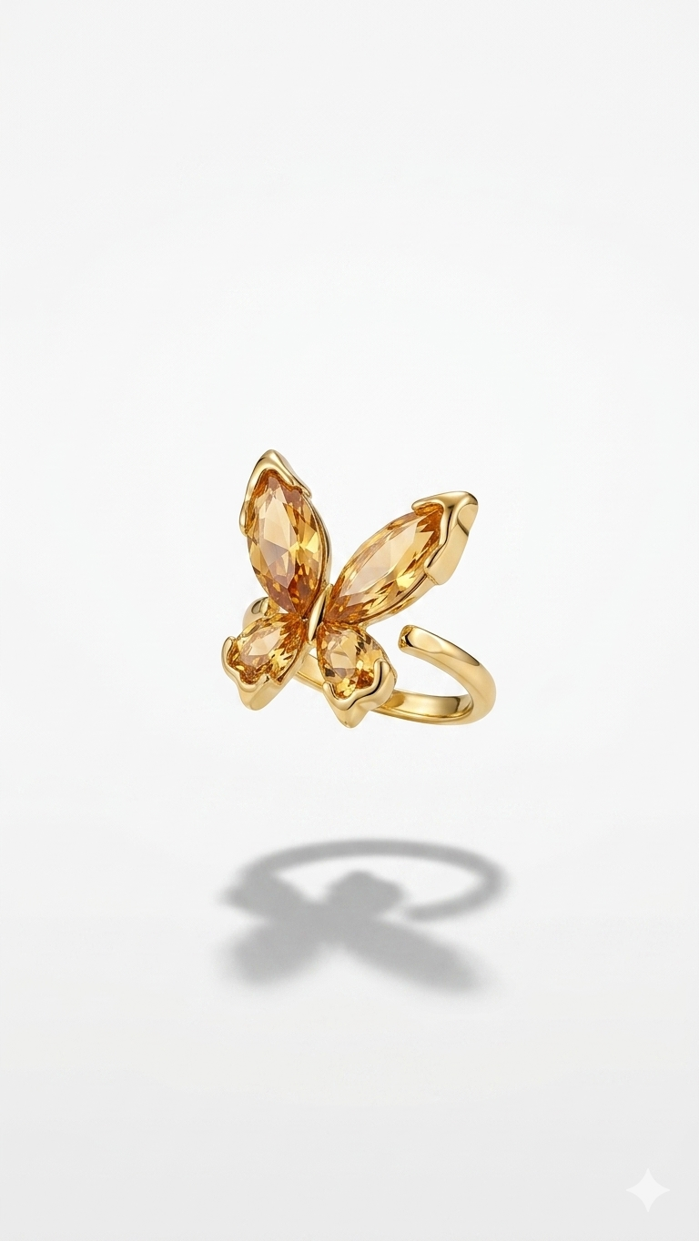Swarovski Kelebek Yüzük
