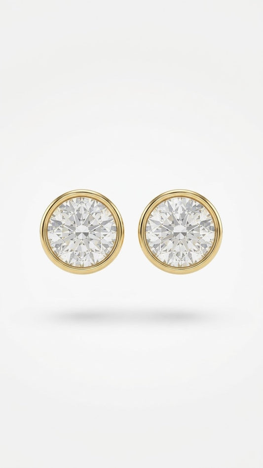 İri Taş Swarovski Küpe