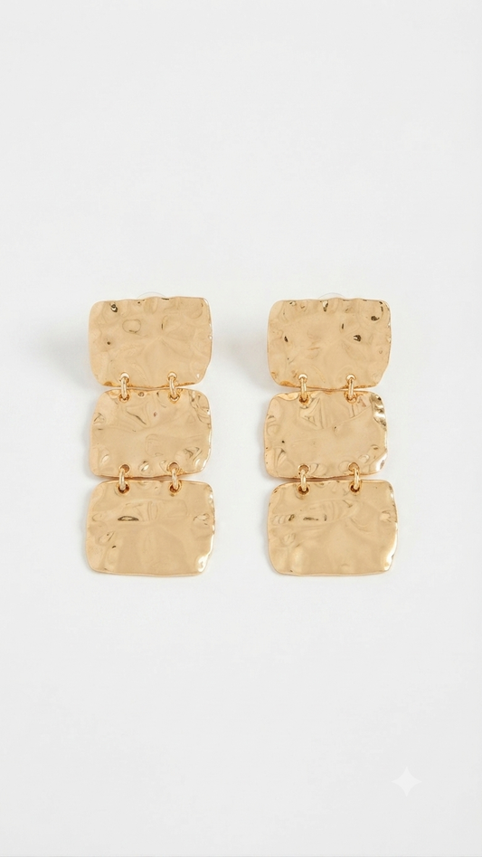 Gold Sallantılı Küpe
