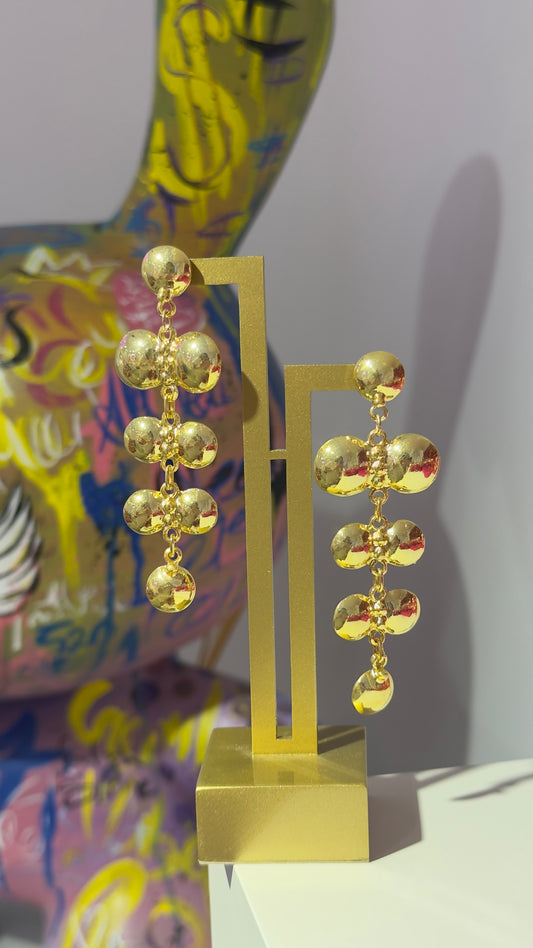 Gold Sallantılı Küpe
