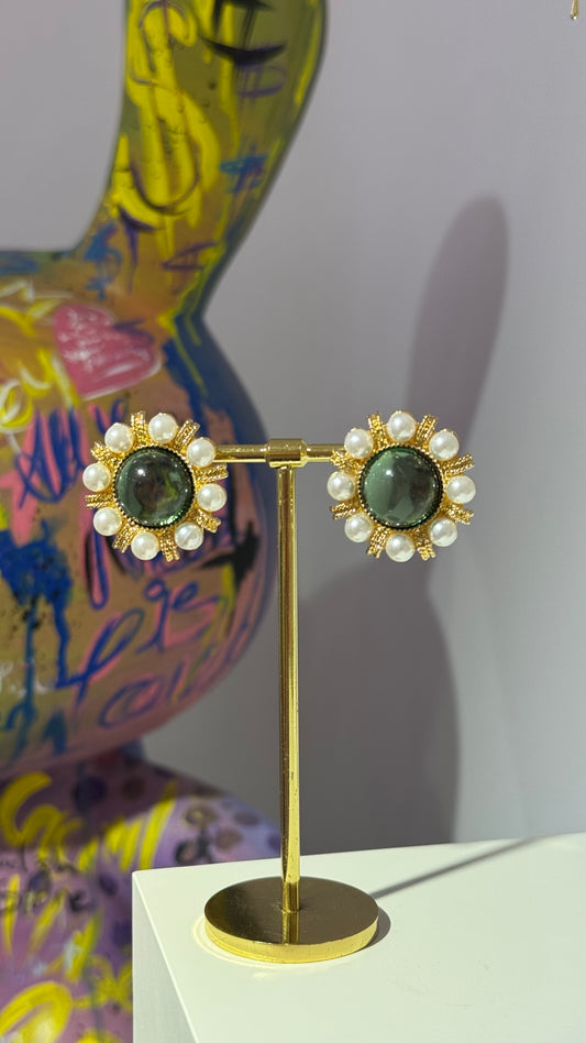 Yeşil Vintage Küpe