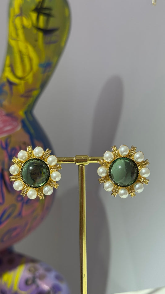 Yeşil Vintage Küpe